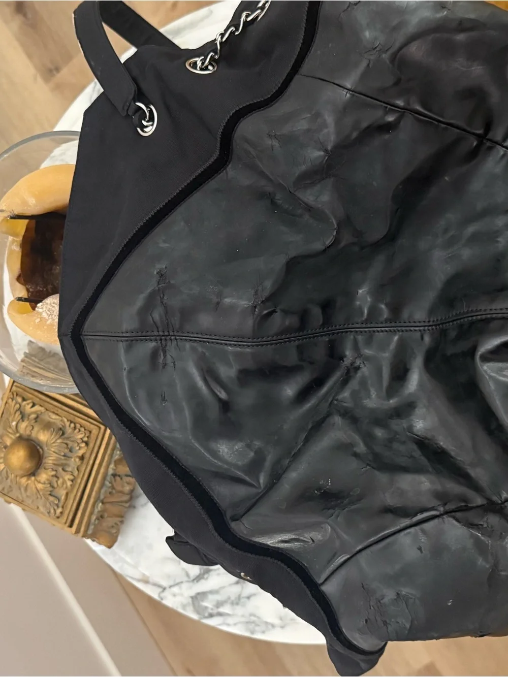 Chanel Black Patent Spirit XL Hobo - Picture 8 of 12